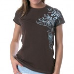футболка Maui Magic Butterfly Tee Chocolate